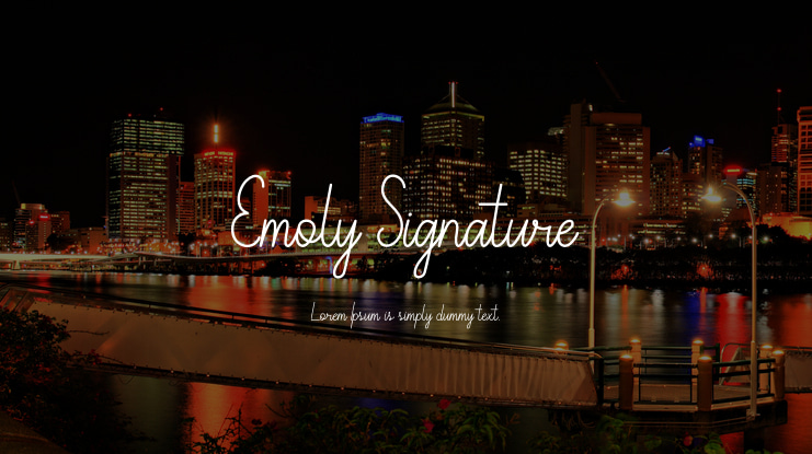 Emoly Signature Font