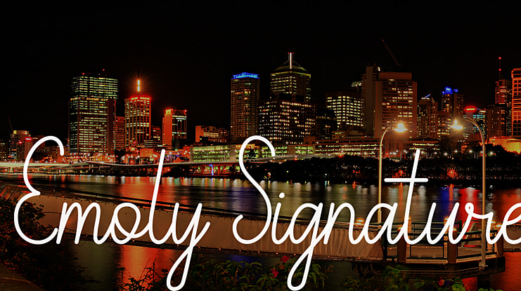 Emoly Signature Font