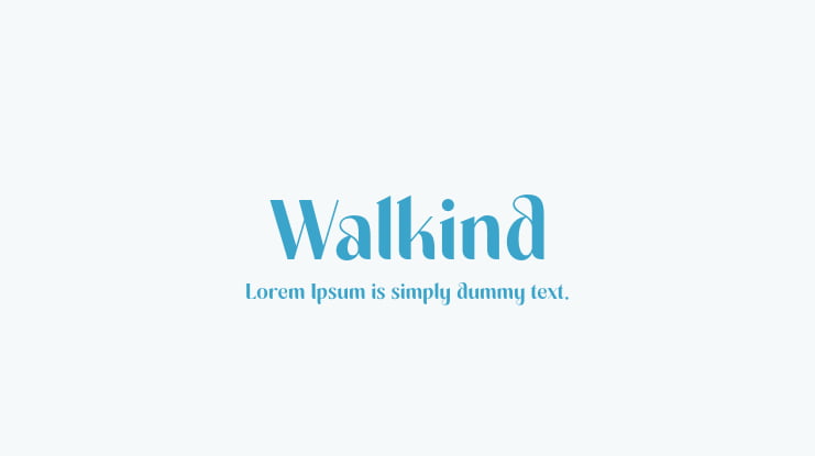Walkind Font