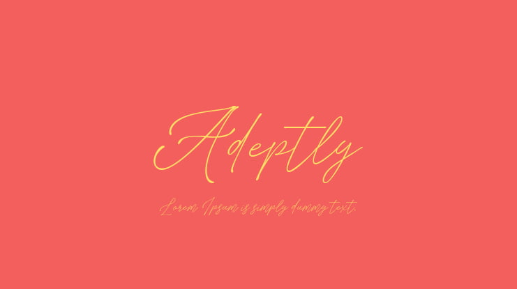 Adeptly Font