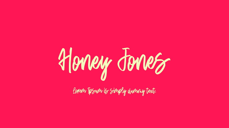Honey Jones Font