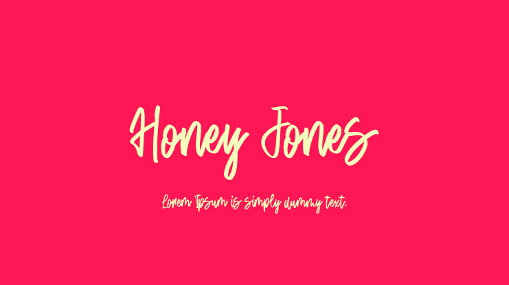 Honey Jones Font