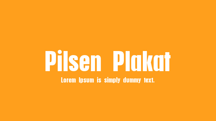 Pilsen Plakat Font