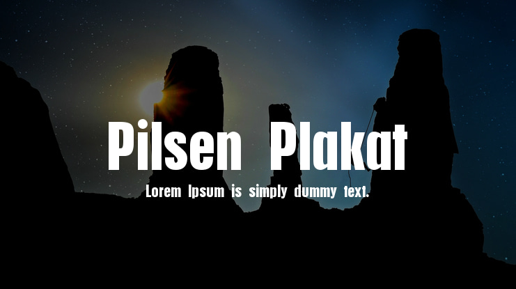 Pilsen Plakat Font