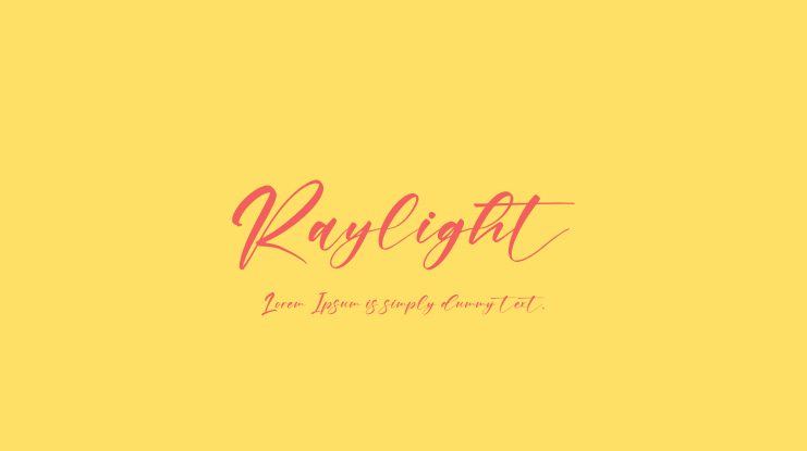 Raylight Font
