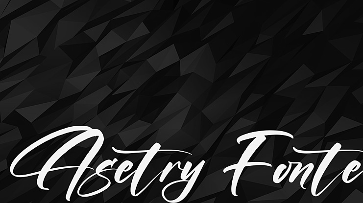 Asetry Fonte Font