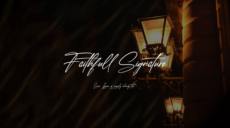 Faithfull Signature Font