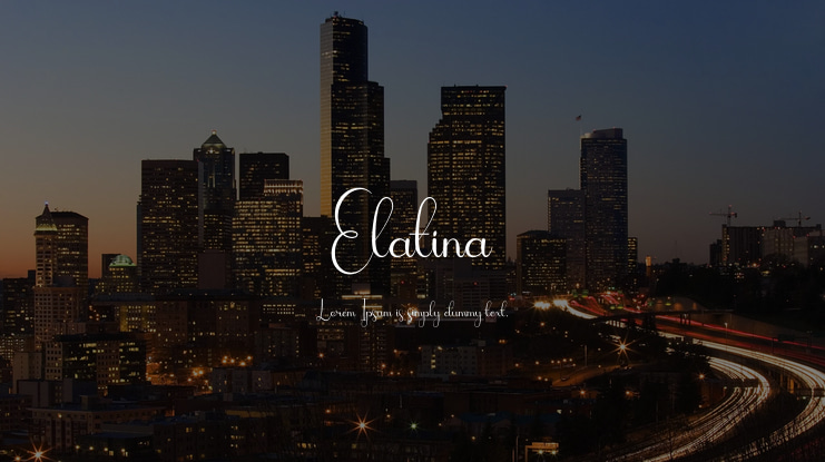 Elatina Font