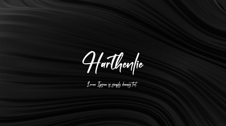 Harthenlie Font