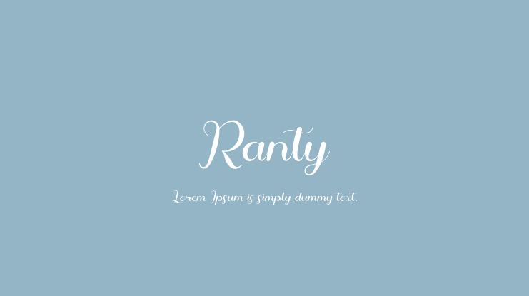 Ranty Font