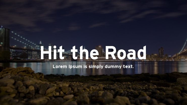 Hit the Road Font