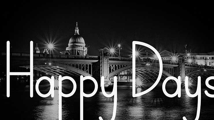 Happy Days Font
