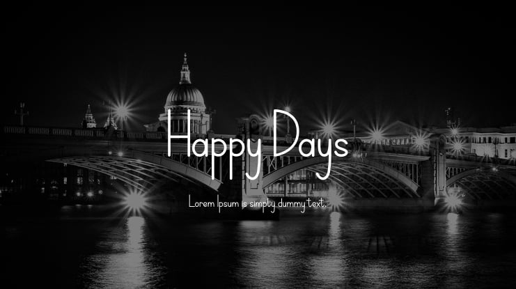 Happy Days Font