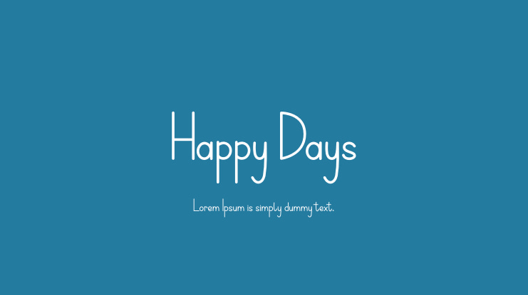 Happy Days Font