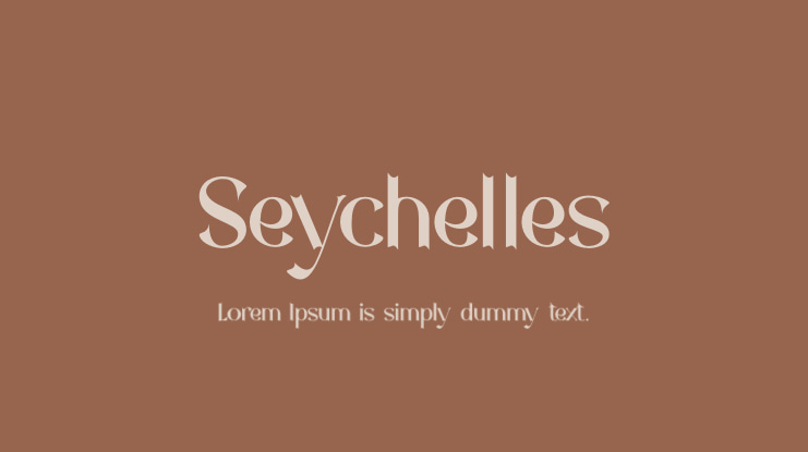 Seychelles Font