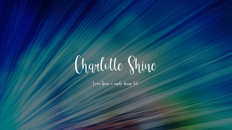 Charlotte Shine Font