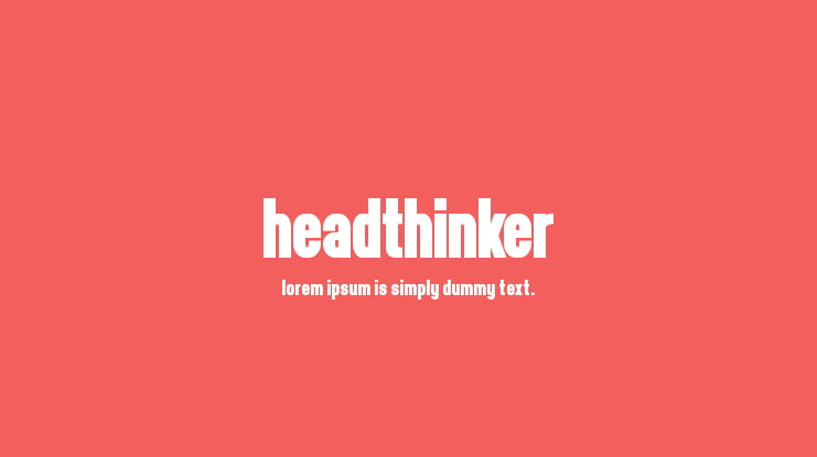 Headthinker Font Family