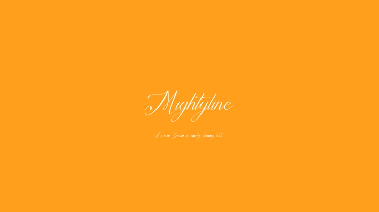 Mightyline Font