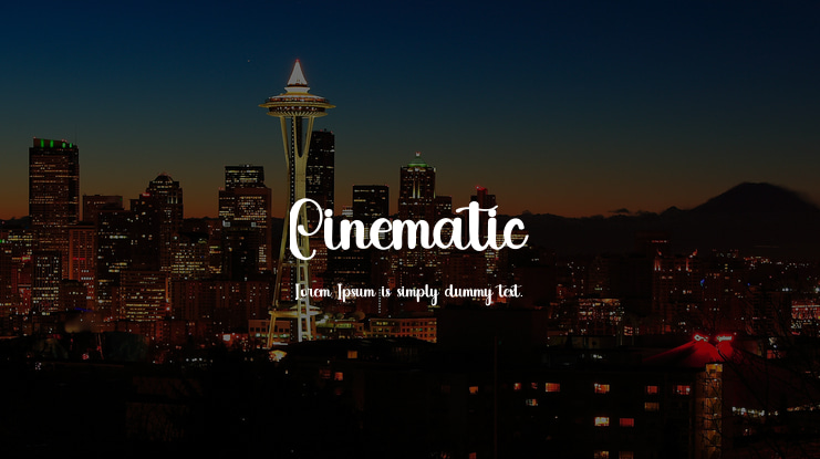 Cinematic Font