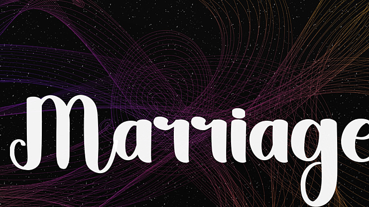 Marriage Font