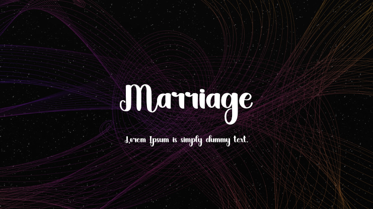 Marriage Font