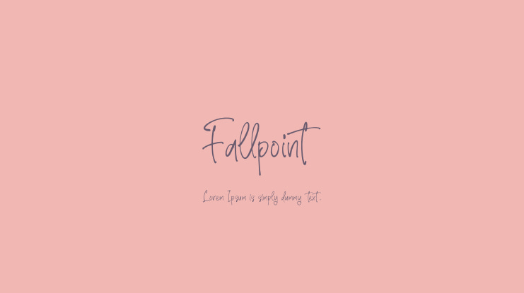Fallpoint Font