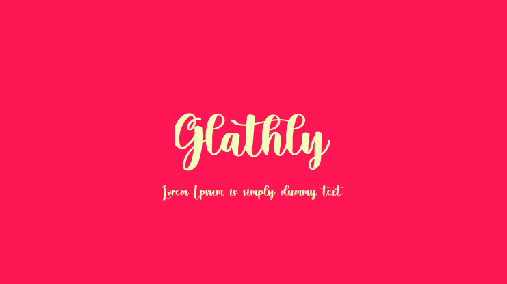 Glathly Font