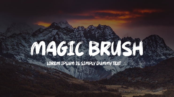 Magic Brush Font