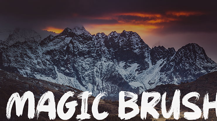 Magic Brush Font
