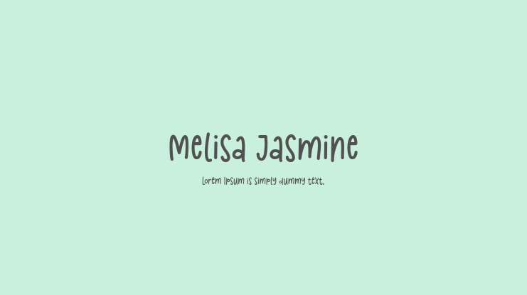 Melisa Jasmine Font