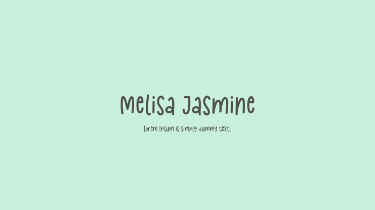 Melisa Jasmine Font