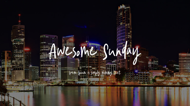 Awesome Sunday Font