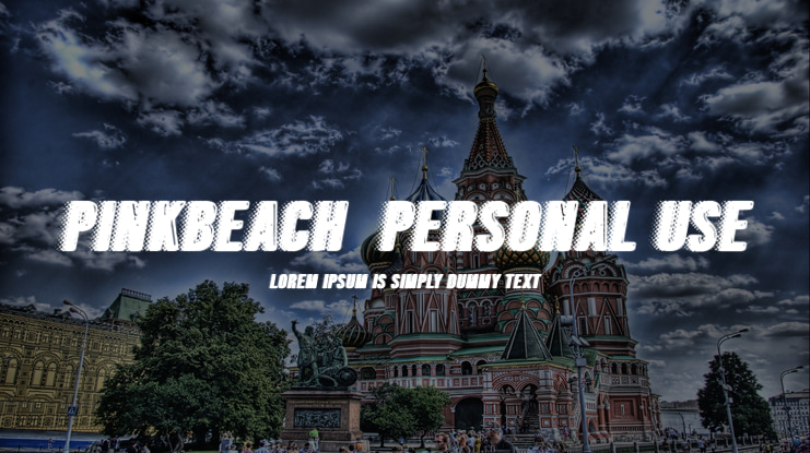 PINKBEACH  PERSONAL USE Font Family