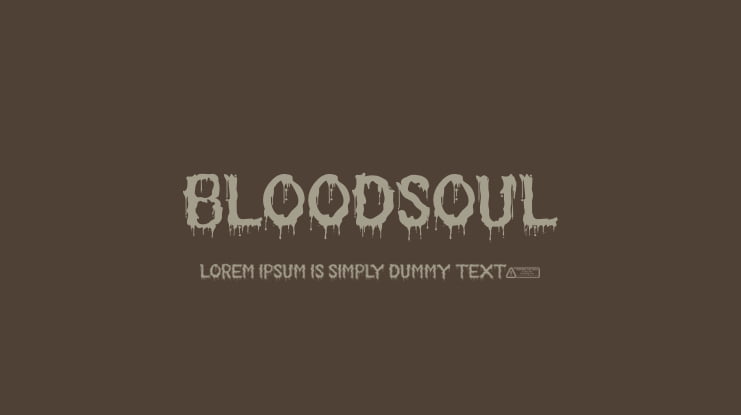 Bloodsoul Font