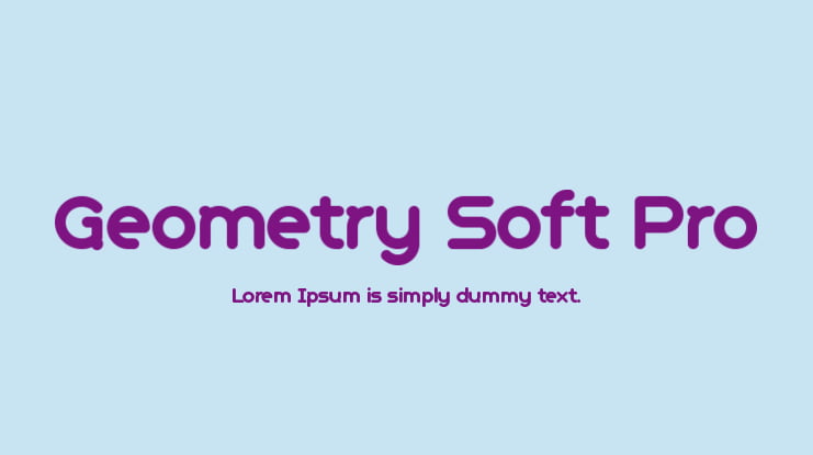 Geometry Soft Pro Font
