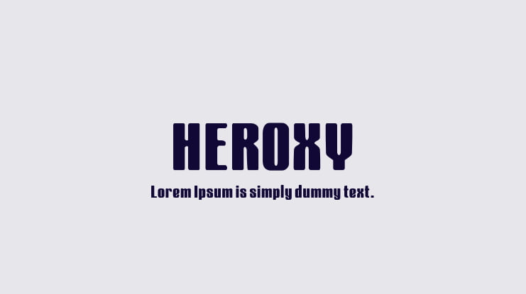 Heroxy Font