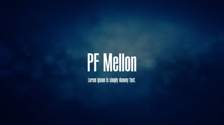 PF Mellon Font Family