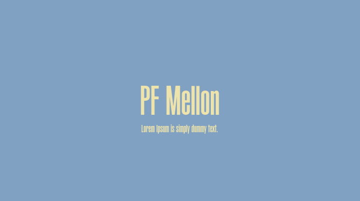 PF Mellon Font Family