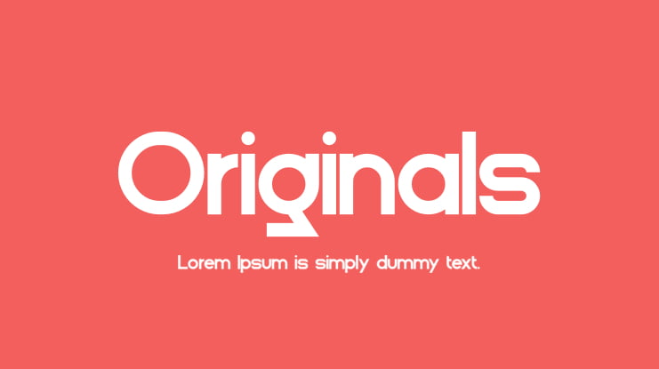 Originals Font