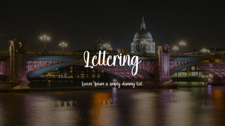 Lettering Font