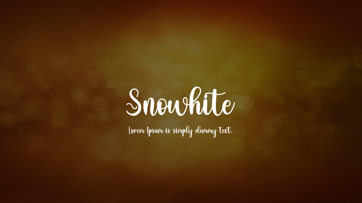 Snowhite Font
