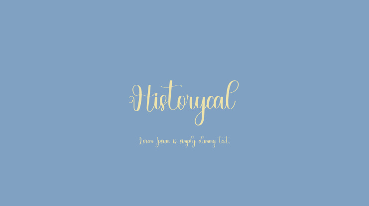 Historycal Font