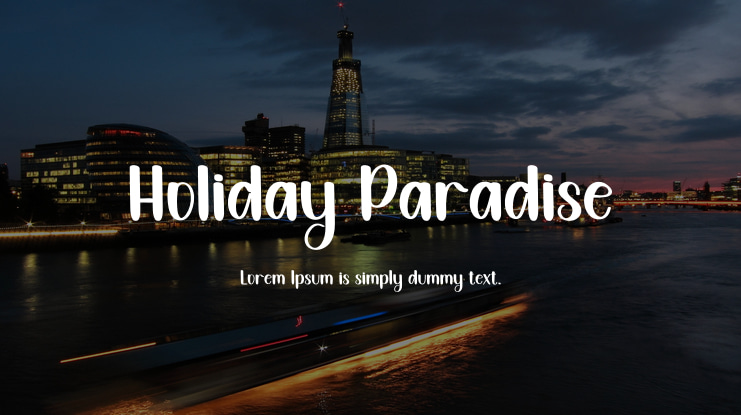 Holiday Paradise Font
