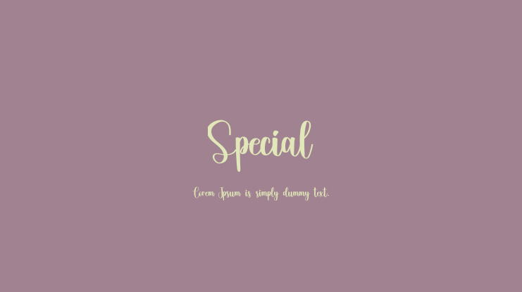Special Font