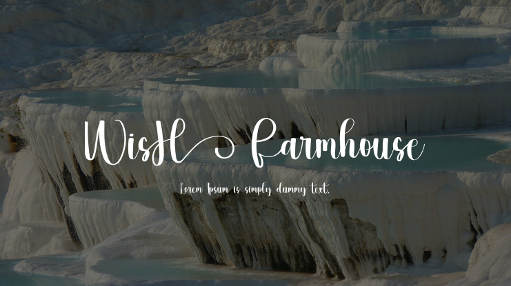 WisH Farmhouse Font