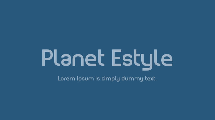 Planet Estyle Font