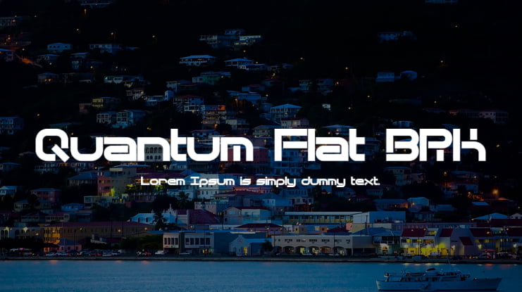 Quantum Flat BRK Font Family