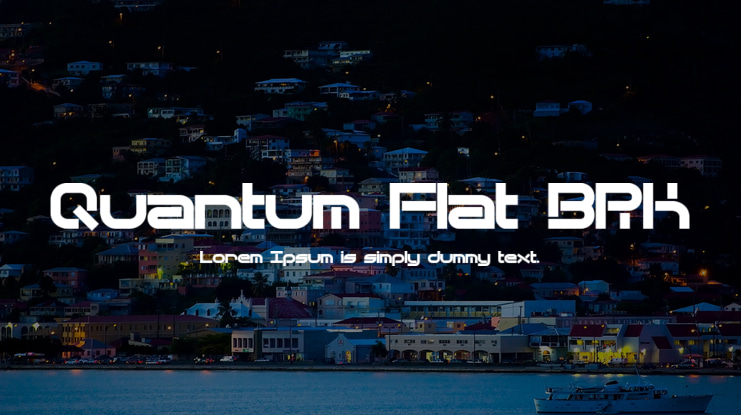Quantum Flat BRK Font Family