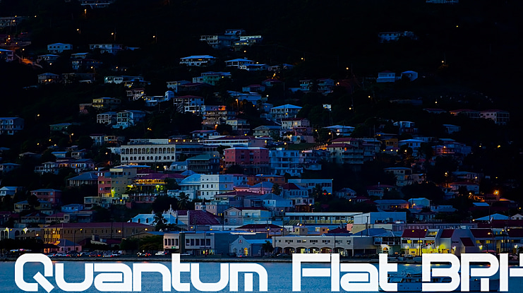 Quantum Flat BRK Font Family