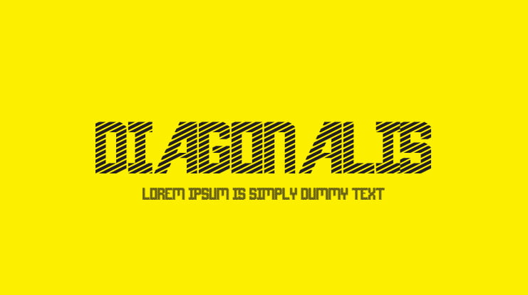 diagonalis Font